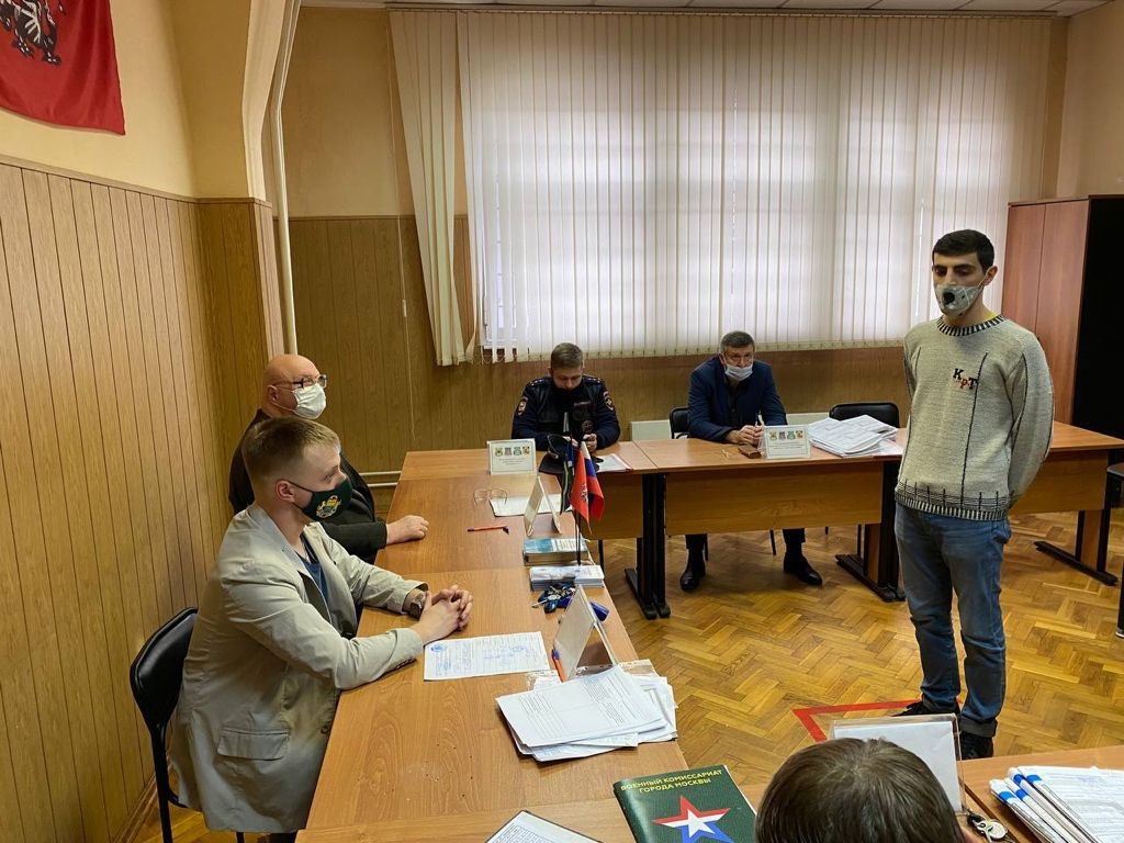 Заседание призывной комиссии района Люблино